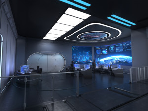 Control Room Monitoring room command center 3D मॉडल
