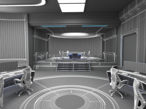 Control Room Monitoring room command center 3D मॉडल