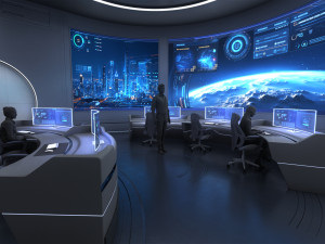 Control Room Monitoring room command center 3D मॉडल