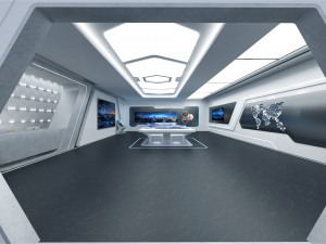 High-Tech Future Exhibition Hall 3D मॉडल