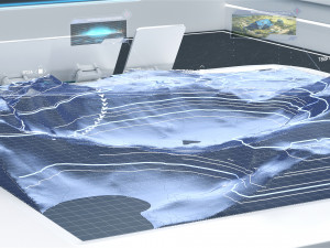 High-Tech Future Exhibition Hall 3D मॉडल