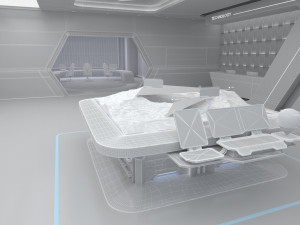High-Tech Future Exhibition Hall 3D मॉडल