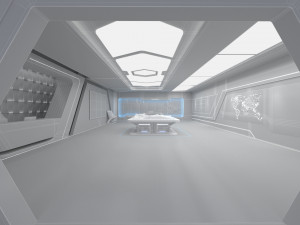 High-Tech Future Exhibition Hall 3D मॉडल