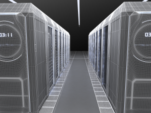 Data center server 3Dモデル