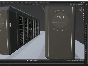 Servidor de data center Modelo 3D