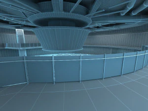 Centro de Monitoreo Centro de Comando Modelo 3D