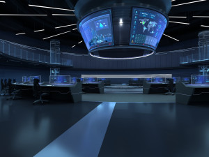 Monitoring Center Command Center Modelo 3D