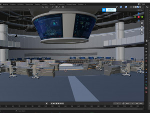 Monitoring Center Command Center Modelo 3D