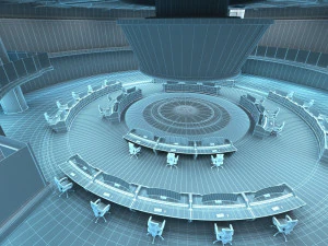 Centro de Monitoreo Centro de Comando Modelo 3D