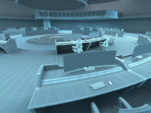 Centro de Monitoreo Centro de Comando Modelo 3D