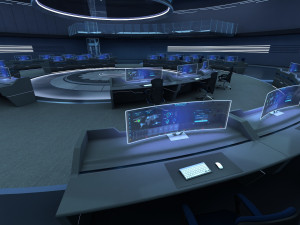 Monitoring Center Command Center Modelo 3D