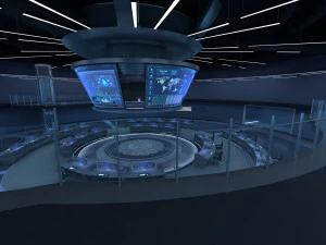Centro de Monitoreo Centro de Comando Modelo 3D