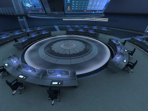 Centro de Monitoreo Centro de Comando Modelo 3D