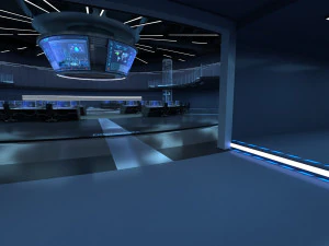 Centro de Monitoreo Centro de Comando Modelo 3D
