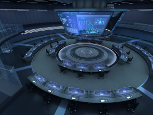 Monitoring Center Command Center Modelo 3D
