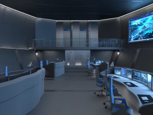 Monitoring Center Command Center 3D Model