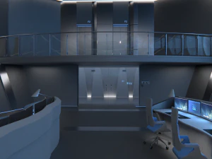 Monitoring Center Command Center 3D Model