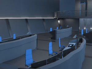 Monitoring Center Command Center 3D Model