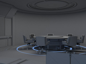 Monitoring Center Command Center 3D Model
