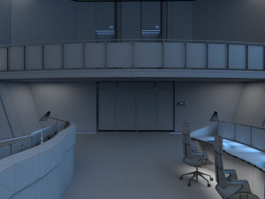 Monitoring Center Command Center 3D Model