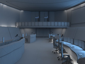 Monitoring Center Command Center 3D Model