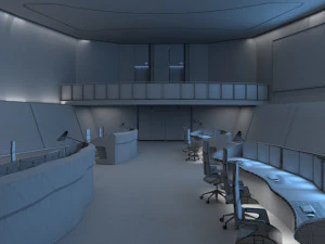 Monitoring Center Command Center 3D Model