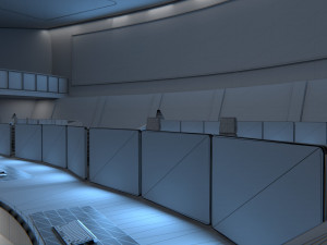 Monitoring Center Command Center 3D Model
