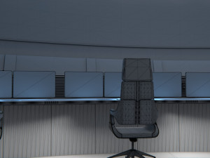 Monitoring Center Command Center 3D Model