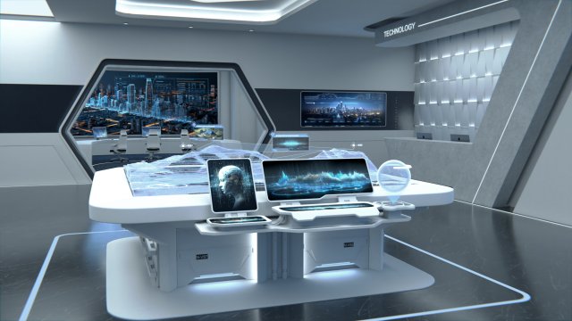 Exhibition hall Modèle 3D .c4d .max .obj .3ds .fbx .stl .blend 