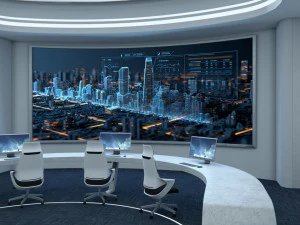 Sala espositiva Modello 3D