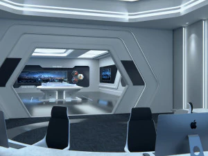 Sala espositiva Modello 3D