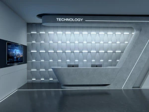 Sala espositiva Modello 3D
