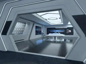 Sala espositiva Modello 3D