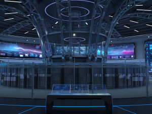 Control Room Monitoring room command center Modelo 3D