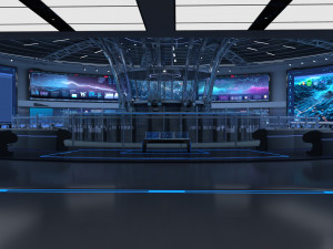 Control Room Monitoring room command center 3D 모델