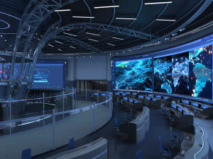Control Room Monitoring room command center 3D 모델
