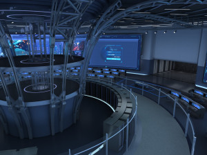 Control Room Monitoring room command center 3D 모델