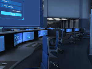 Control Room Monitoring room command center 3D 모델