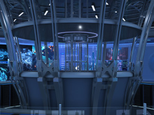 Control Room Monitoring room command center 3D 모델