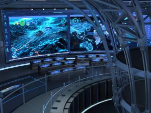 Control Room Monitoring room command center 3D 모델