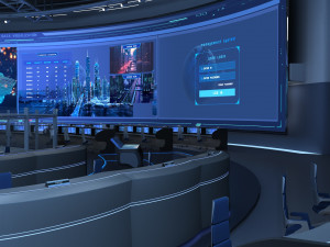 Control Room Monitoring room command center 3D 모델