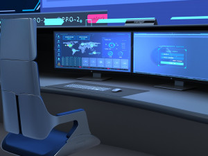 Control Room Monitoring room command center 3D 모델