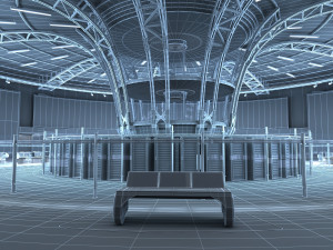 Control Room Monitoring room command center 3D 모델