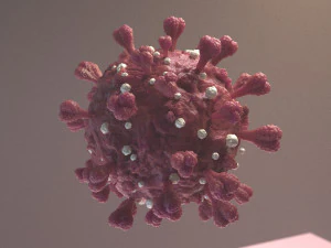 Corona virus SARS-COVID-19 Modello 3D
