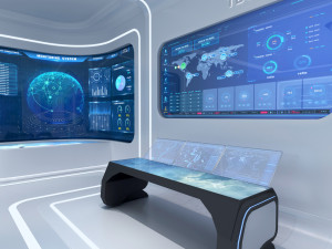 Futuristic and Exhibition Room Modelo 3D