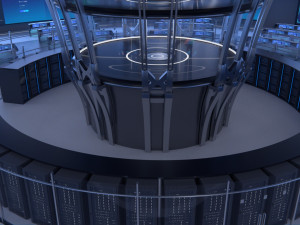 Control Room Monitoring room Command center Model 3D