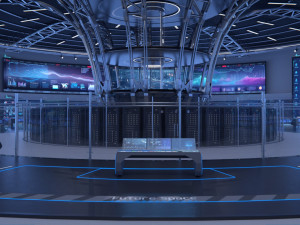 Control Room Monitoring room Command center Model 3D