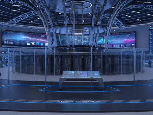 Control Room Monitoring room Command center 3D Model