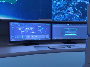 Control Room Monitoring room Command center 3D Model