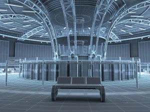 Control Room Monitoring room Command center 3D Model